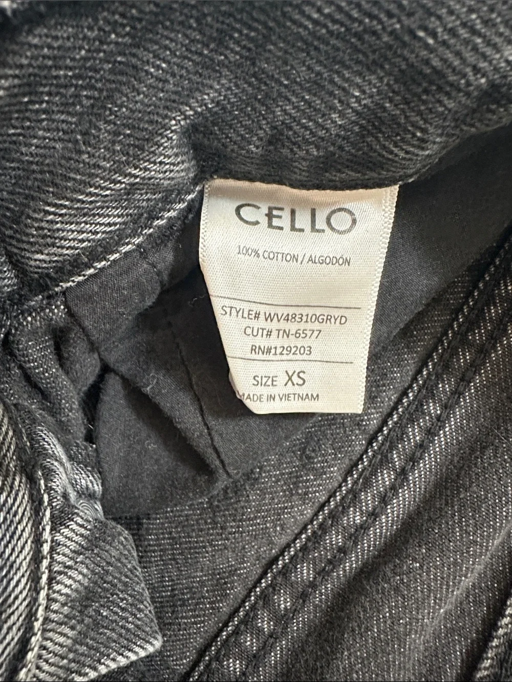 Cello Black Frayed Hem Distressed Denim Shorts